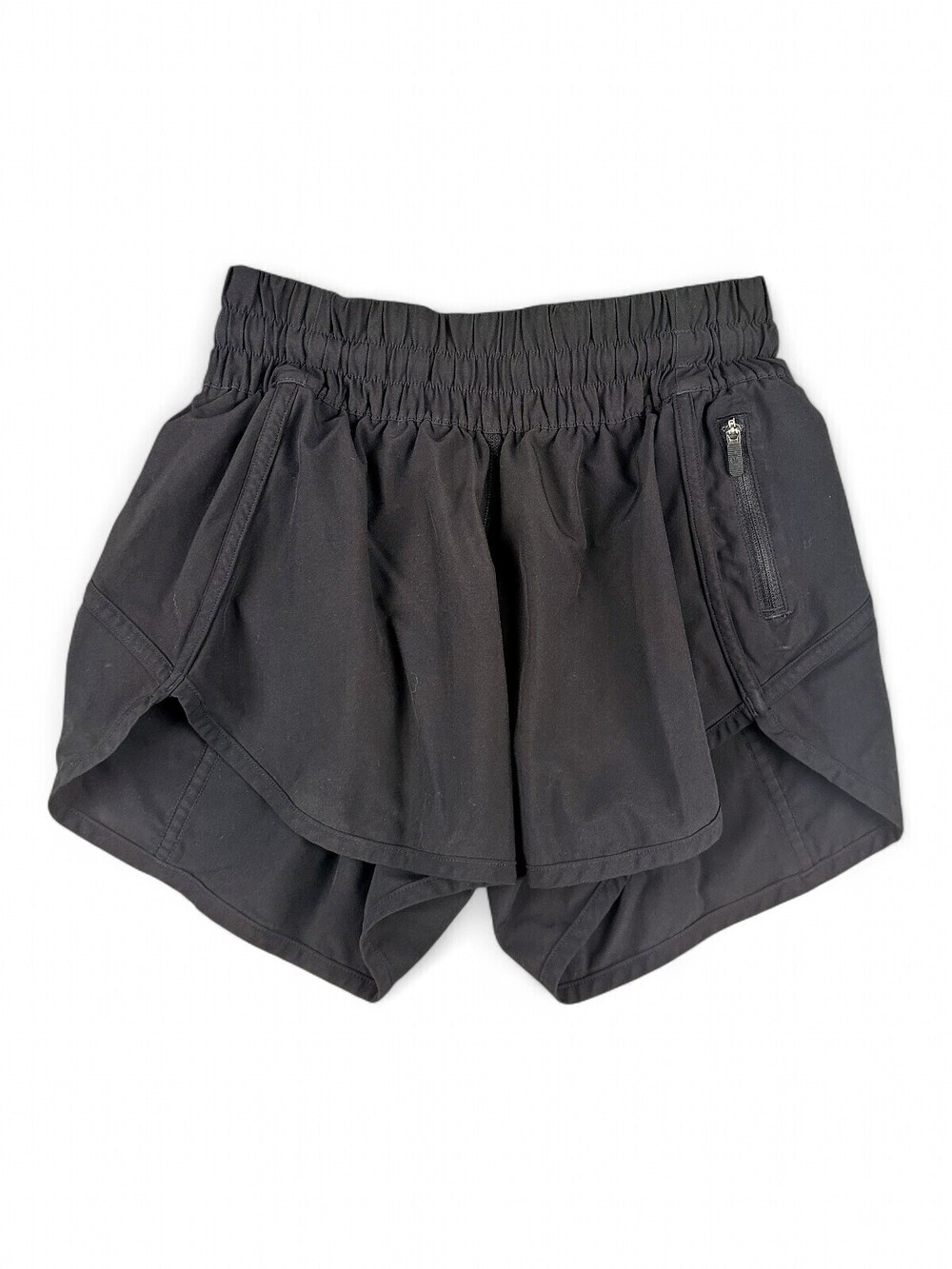 Lululemon Women's Size 4 Black Layered Running Shorts - Picture 1 of 10
